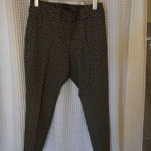 LOFT Women's Patterned Skinny Ankle Pants Size 10